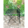 Fácil de transportar plegable coloridos muebles al aire libre tabla Acacia madera marco de metal